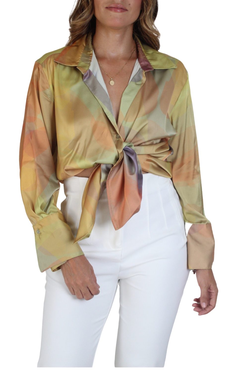 Blusa Camisera de Seda