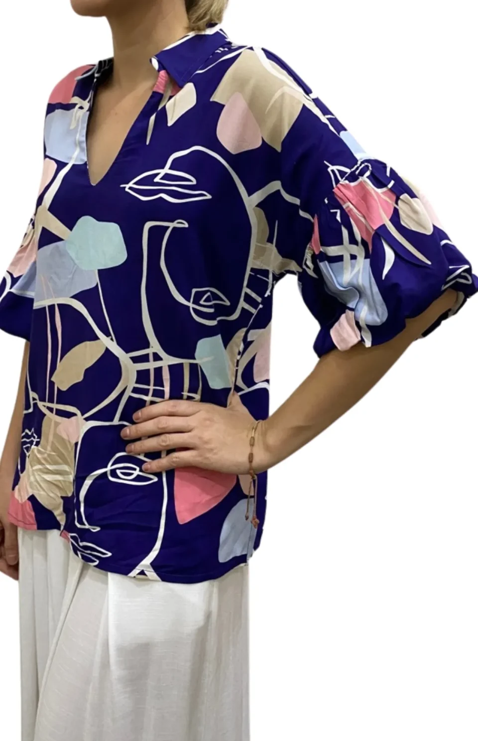 Blusa Manga Bombacha