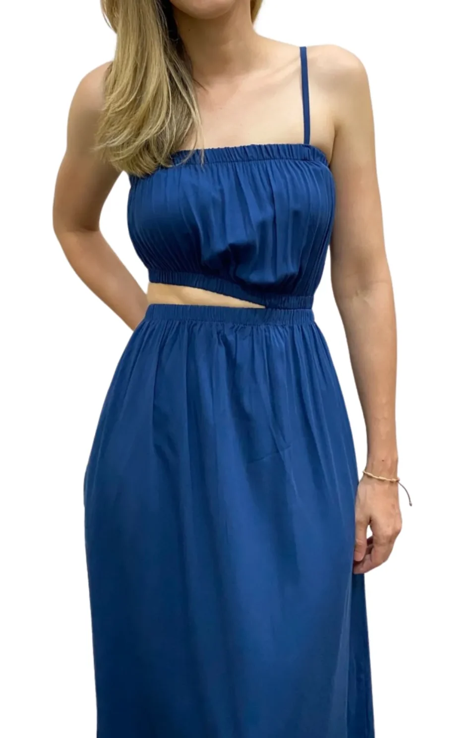 Vestido Largo Hueco En Cintura