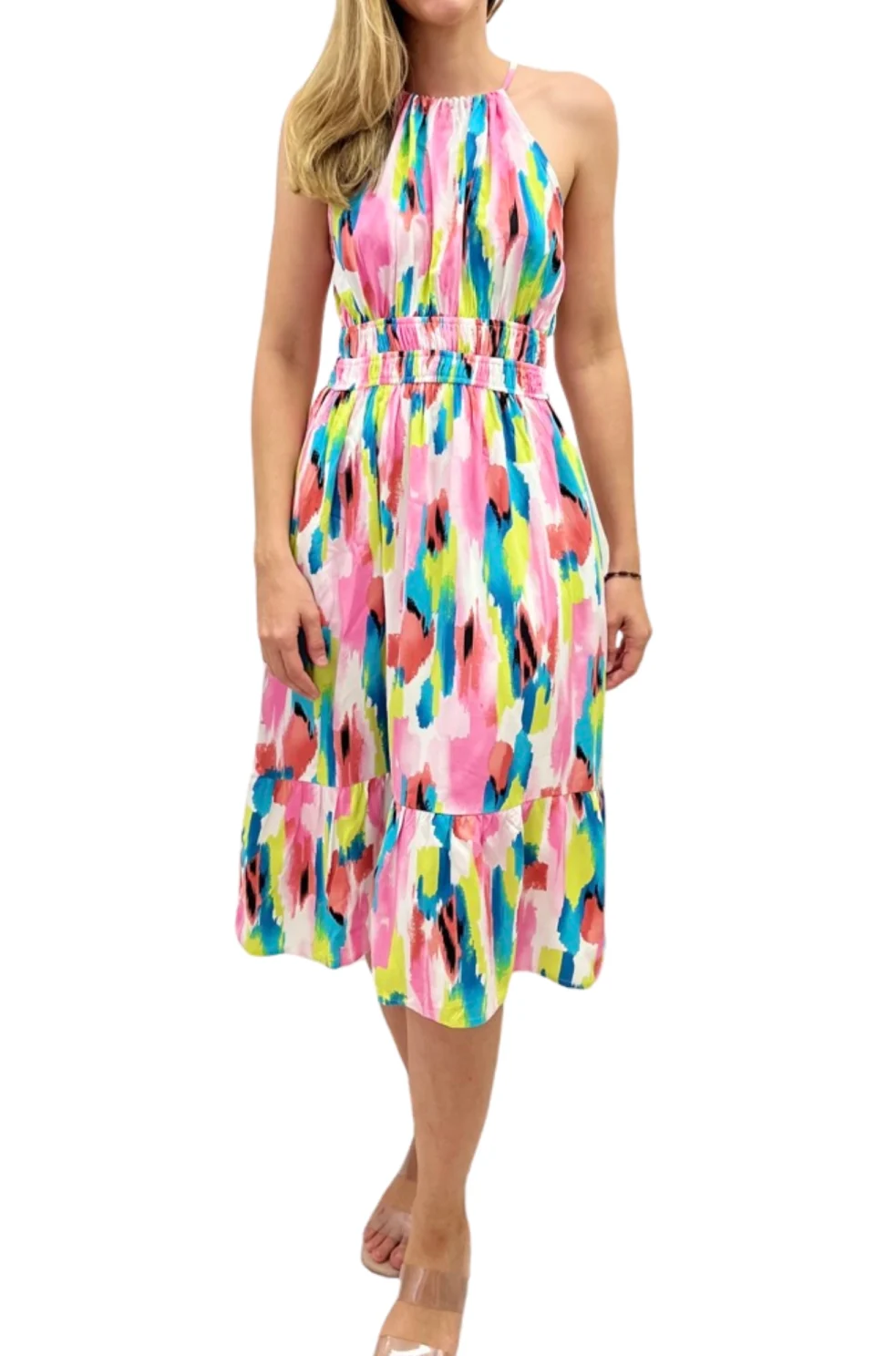Vestido Corto Estampado