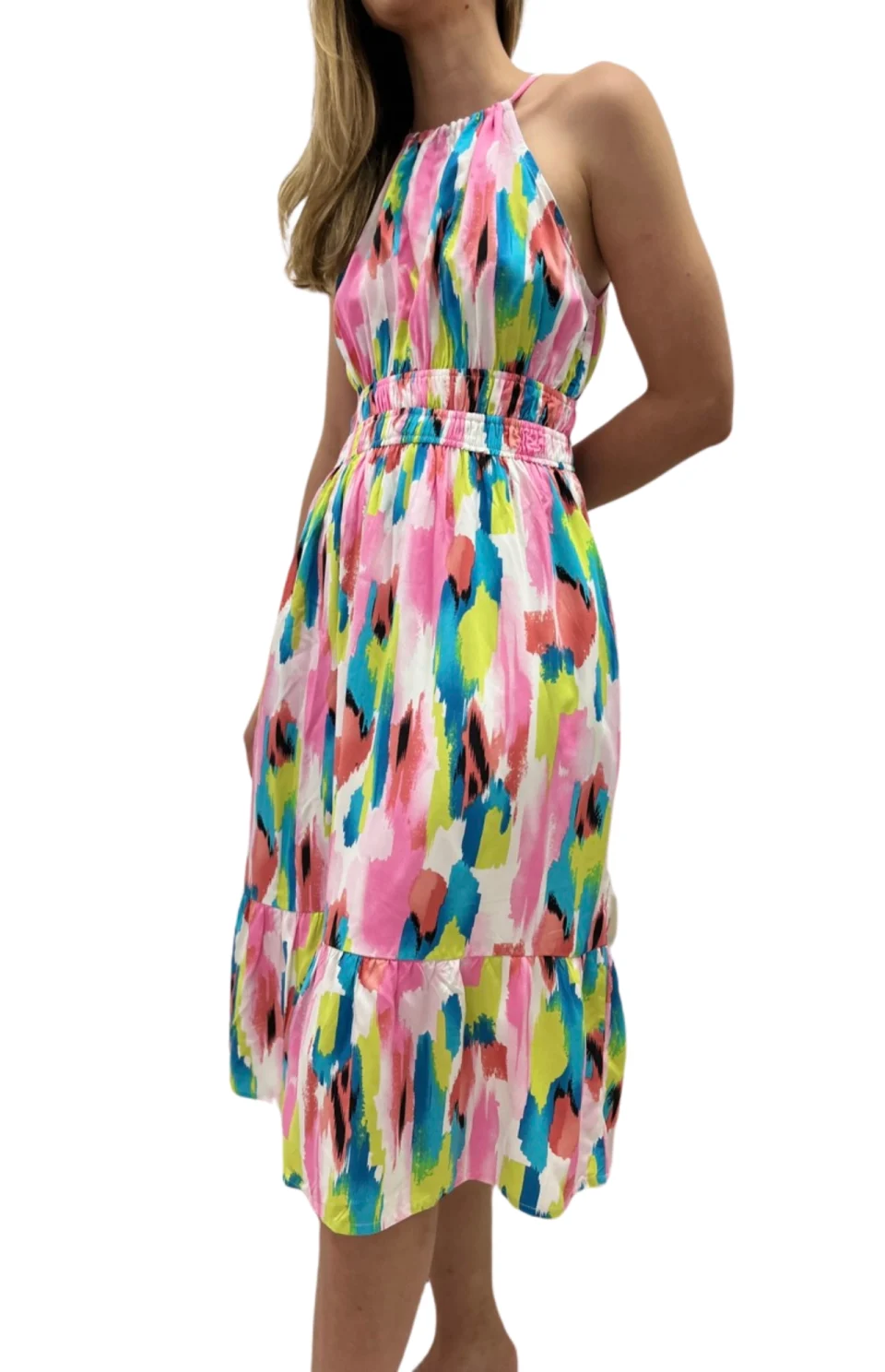 Vestido Corto Estampado