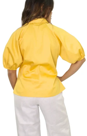 Blusa Camisera Con Bolsillos