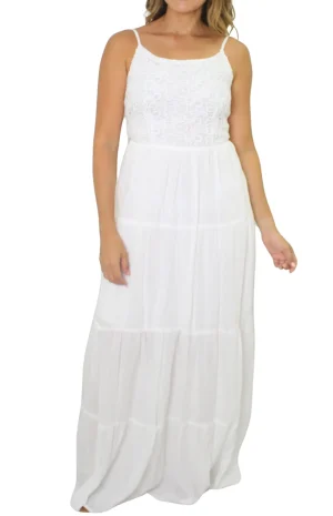 Vestido de Fiesta Largo en Ojalillo
