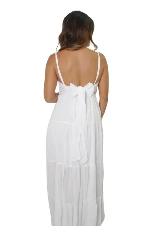 Vestido de Fiesta Largo en Ojalillo Espalda