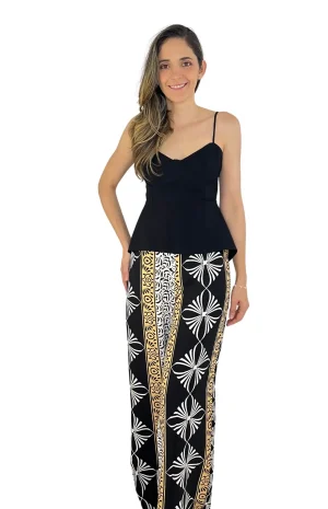 Pantalón Estampado Ancho