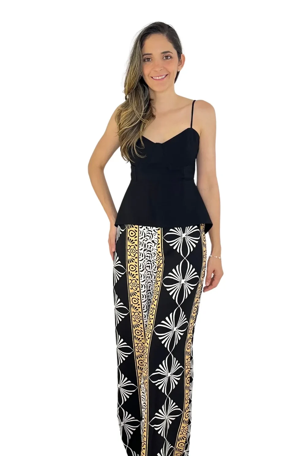 Pantalón Estampado Ancho
