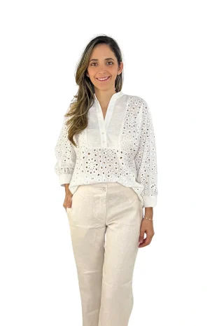 Blusa Ojalillo Blanca