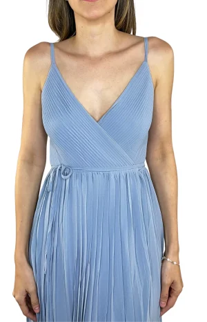 Vestido Azul Cielo Elegante Frente