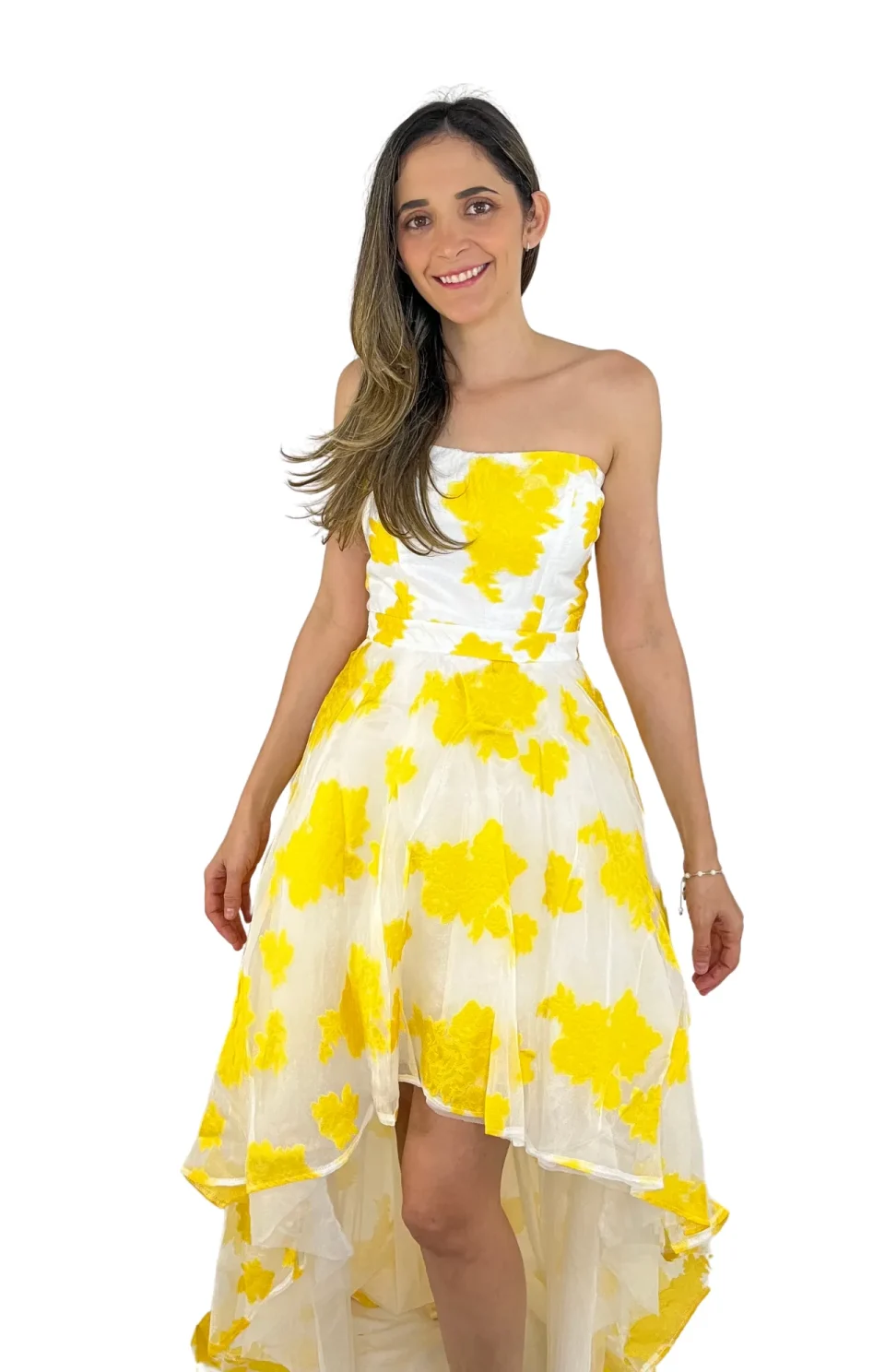 Vestido Amarillo Elegante