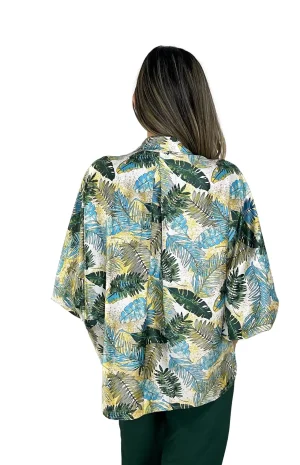 Blusa Camisera Seda Espalda