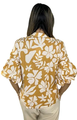 Blusa Manga Bombacha Espalda