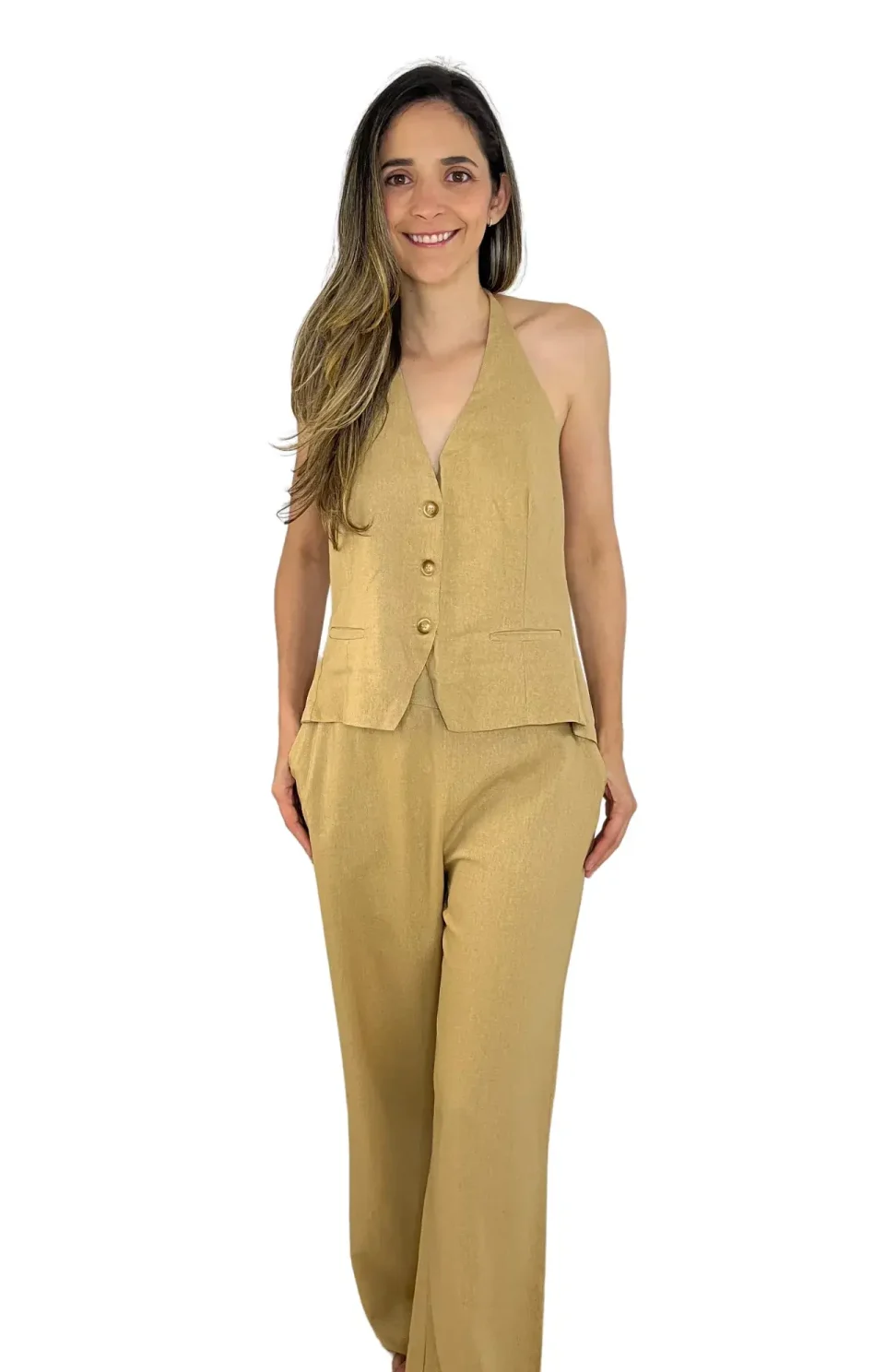 chaleco para mujer marron