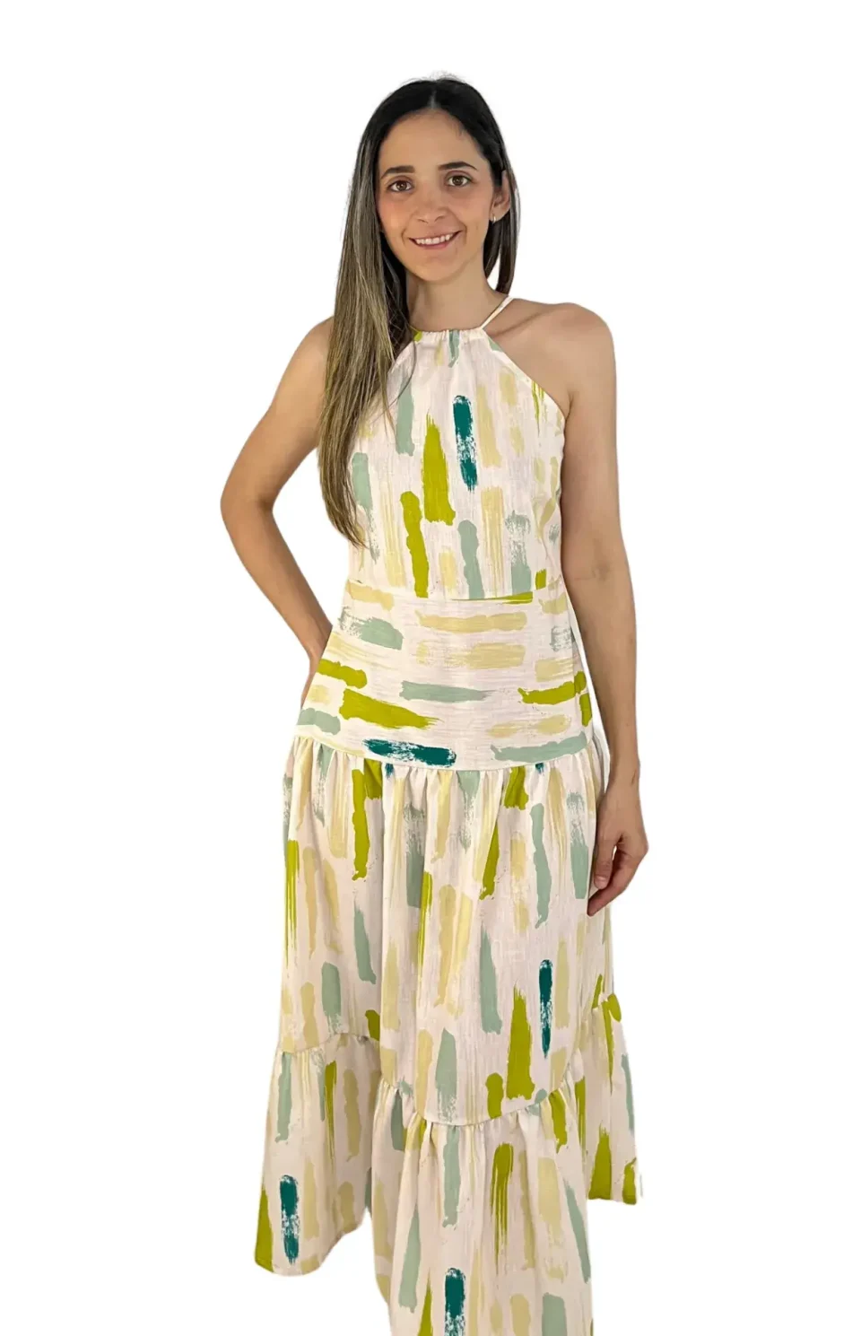 Vestido Lino Halter