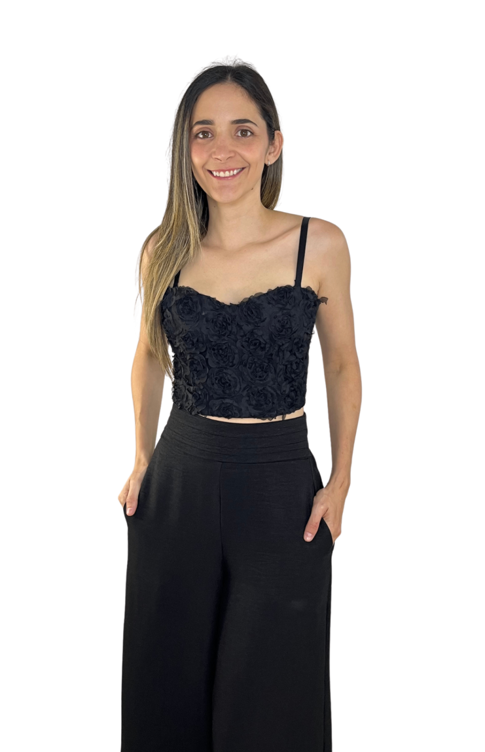 crop top negro