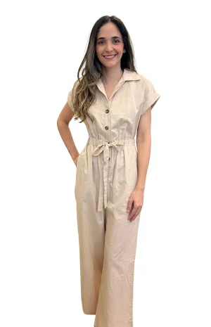 enterizo elegante beige