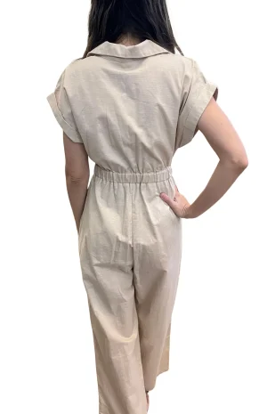 enterizo elegante beige espalda