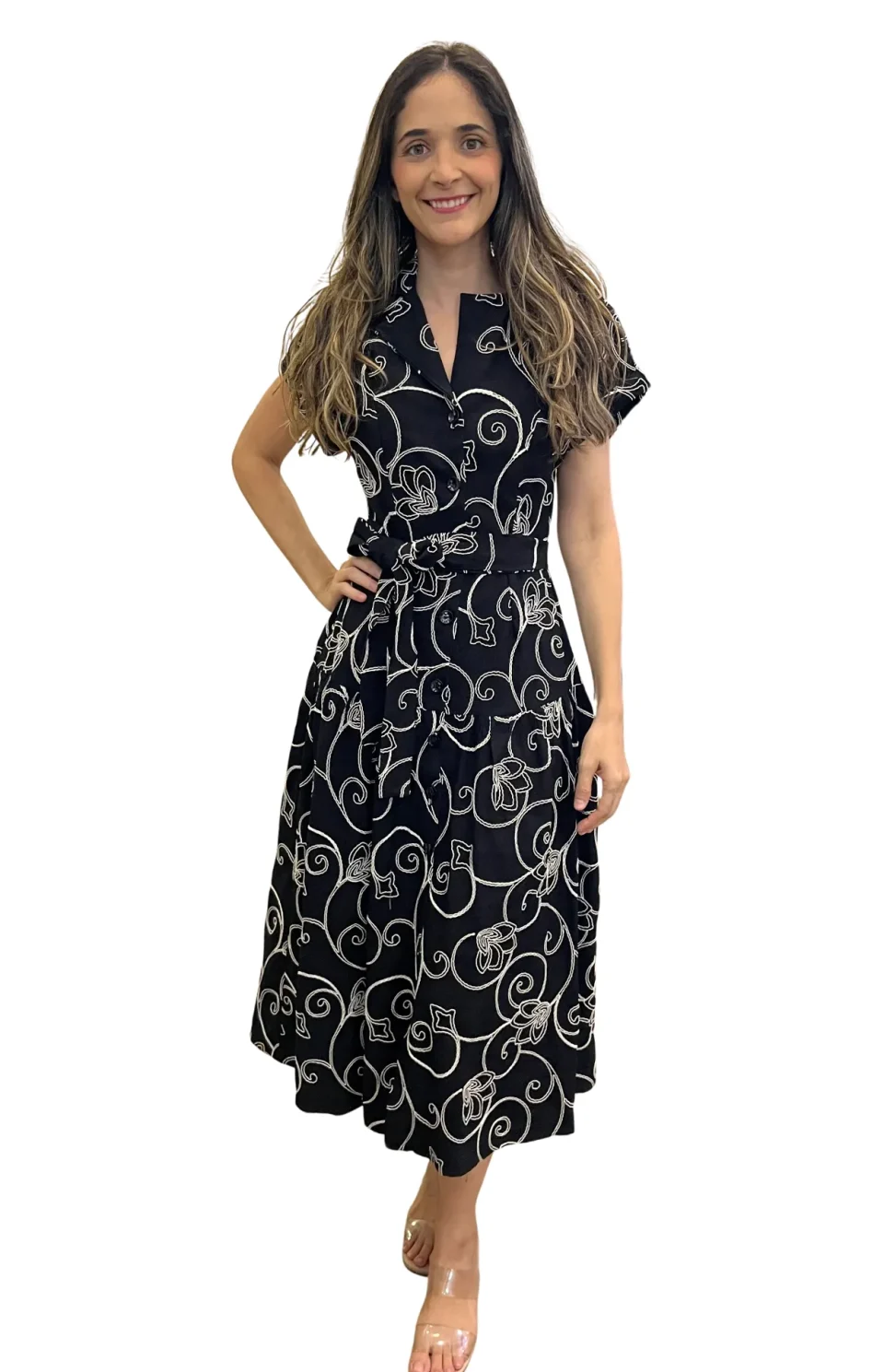 vestido negro largo elegante
